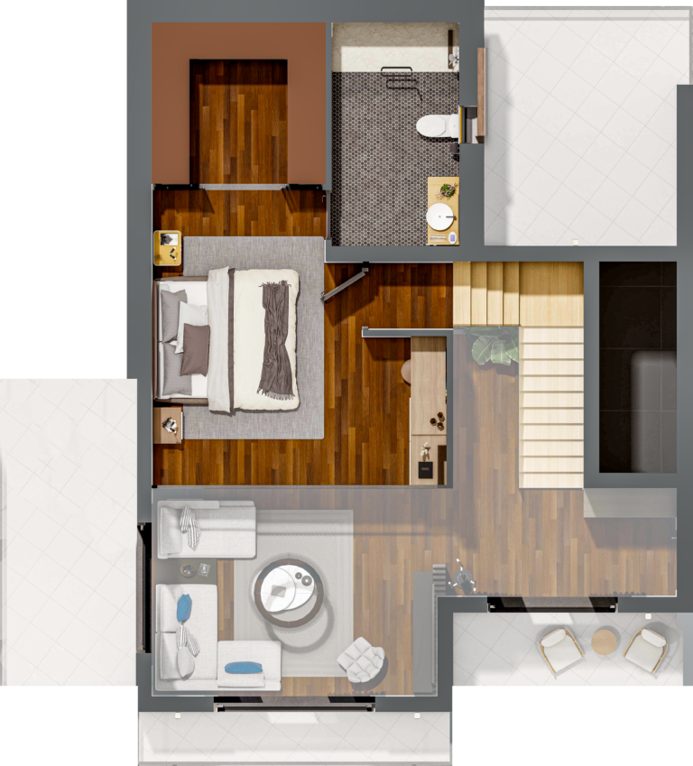 02 - Passion Homes - A Loft - Plan - Mezanine Floor