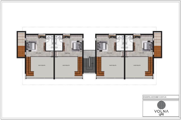 2+1 Loft - Plan - Mezzanine Floor